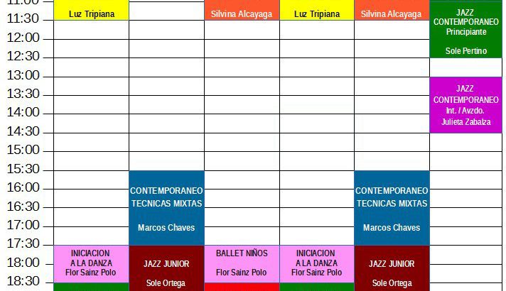 Horarios De Clases Marzo 2019 ⋆ SP Dance Center